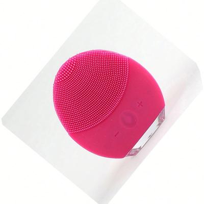 China Pigment Removal Face Beauty Equipment Mini Silicone Facial Cleansing Brush Waterproof Facial Cleansing Brush Massager for sale