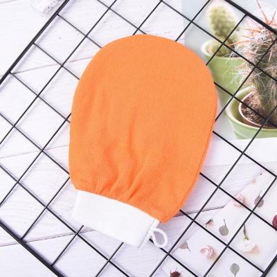 China EXFOLIATING Tencel Bath Scrub Rayon Glove Peeling Deep Exfoliating Glove Bath Scrub Glove Girls Women Love Clean Face Body Bath Gloves for sale