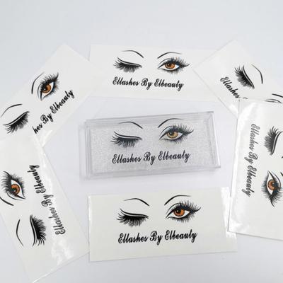 China Waterproof Wholesale Custom Eyelash Box Packaging Private Label Custom Packaging Sticker Cosmetic Logo for sale