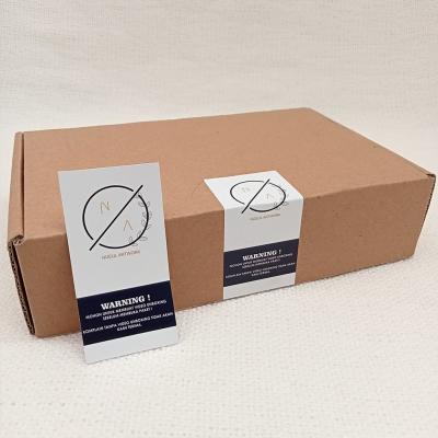 China Round Customs Sealing Sticker Waterproof Premium Box Sealing Sticker for sale