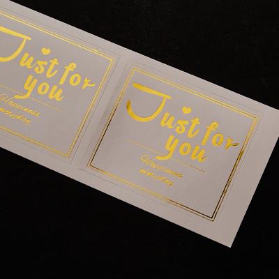 China Waterproof Thank You Black Custom Stickers Gold Foil Sticker Logo Label Sticker On 99% Material Leather Package for sale