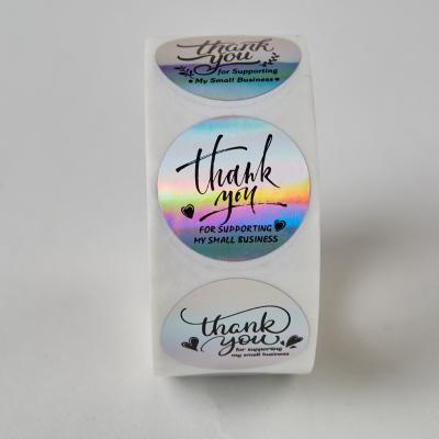 China Waterproof Personalize Hologram Sticker Labels with Ink Laser Sticker for Business Boutiques Retailers for sale