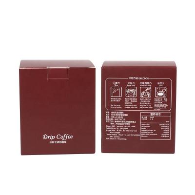 China Food Grade Coffee Drip Can Recyclable illy Coffee Can Food Baking Paper Package Box for sale