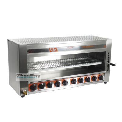 China Hotels Hot Sale Commercial Gas Salamander Grill 10 Burner for sale