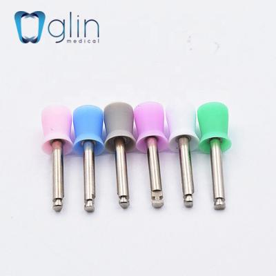 China Metal Glin Brass Wire Burs For Use Dental Equipment Prophy Brush Silicone Rubber Cup for sale