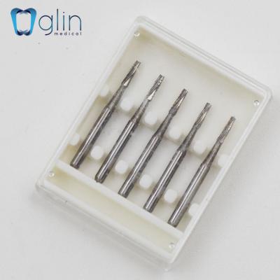 China China Supplier High Speed ​​Top Flat Crack Long Shank Handpiece Carbide Burs for sale