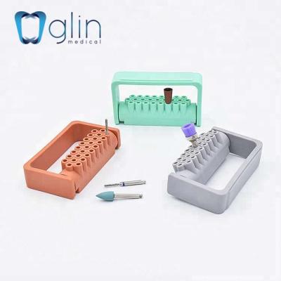 China Sterilisable at 135°; „ ƒ Sterilizable Diamond Bur Holder Dental Bur Box Desktop Stand for sale