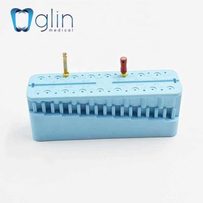 China 16 Holes Endo Measuring Block Two Sterilizable Dental Rulers G-05B High Temperature Sterilizable for sale