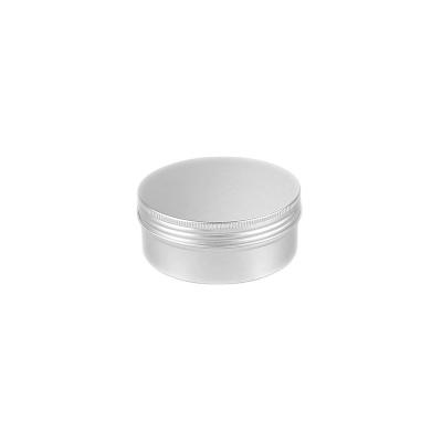 China 250ml Round Empty Cosmetic Aluminum Canisters Aluminum Jars Cosmetic Screw Cap Ca p for sale