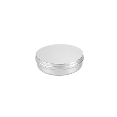 China 120ml Round Empty Cosmetic Aluminum Canisters Aluminum Jars Cosmetic Screw Cap Ca p for sale