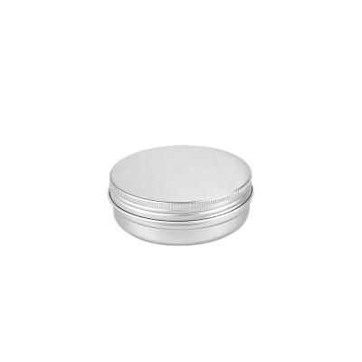 China 100ml Round Empty Cosmetic Aluminum Canisters Aluminum Jars Cosmetic Screw Cap Ca p for sale