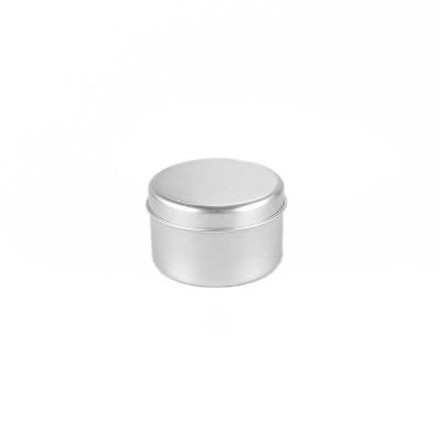 China Cosmetic 80ml Empty Cosmetic Aluminum Round slid ca p top jars Aluminum Can tins for sale