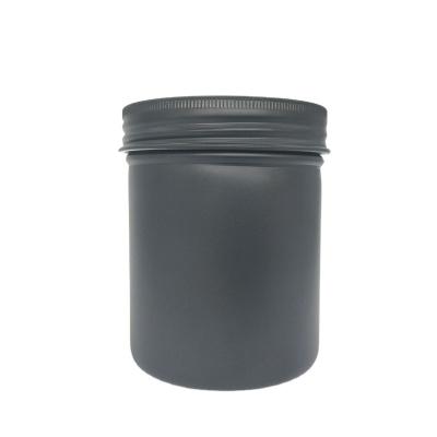 China Round Black High Quality Silver Aluminum Cosmetic Jars Food Cosmetic Metal Tin Box for sale