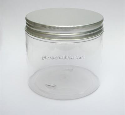 China Food Packaging Jar 250ml Transparent Pet Plastic Jar, 250ml Wide Mouth Plastic Jars Screw Lid for sale