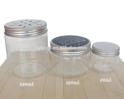 China food & Beverage Packaging Plastic Bath Salt, Sugar Salt, Salt And Pepper Pet Bottle Jar With Aluminum Lid Cap for sale