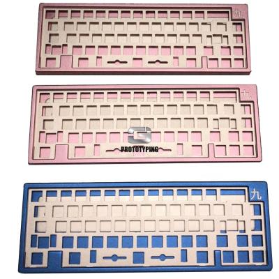 China 100% new Custom Anti-ghosting Keyboard Case Aluminum, kyuu custom keyboard part, custom CNC machining service for sale