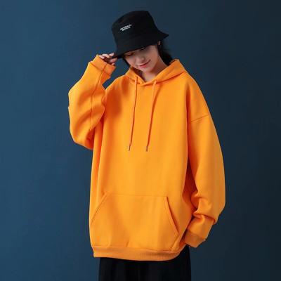 China Autumn trend all-match solid color hoode couples pullover CIA wind hoodies men oversize jacket anti-shrink wholesale loose sweater for sale