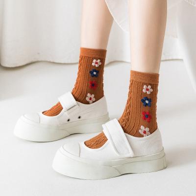 China 2021 Autumn Winter Wholesale Women's Sporty Cotton Tube Medium Pile Cotton Hyuna Style Jk Socks Hyuna Style Socks for sale