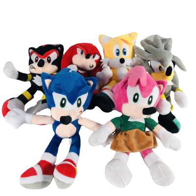 China Wholesale 28CM Decor Wholesale 28CM Game Movie Character Toy On Stock Super Cute Plush Toy On Stock Sonic Plush Hedgehog Sound Doll for sale