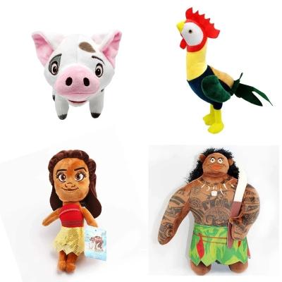 China Beautiful New 20cm Movie Moana Princess Maui Moyana Hei Pua Plush Toys Vaiana Stuffed Princess Doll For Kids Gift for sale