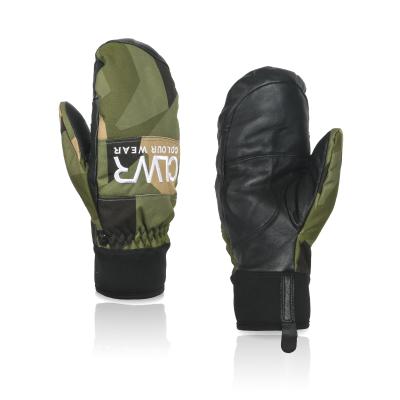 China Waterpoof Winter Ski Gloves: Men's and Women's Extreme Cold Weather Leather Mittens for sale