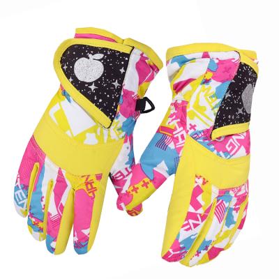 China Waterproof Kids Ski Gloves Winter Warm Ski Gloves For Girls Boys Children Kids Outdoor Sports Snowboard Gloves Warm Mittens For Snow Skiing for sale