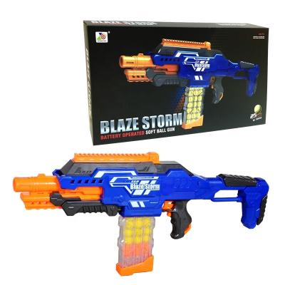 China Soft Toy Blaze Electronic Storm Bullet Gun Toy Ball Shooting BO Gun for sale