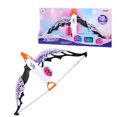 China Manual Flame Storm Bow Soft Darts Toy Foam Bow and Arrow Archery Set for sale