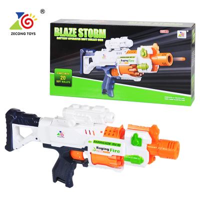 China Electronic Toy Kids Toys Kids Toys Popular Blaze Storm Gun Battery Operated Toys Soft Bullet for sale