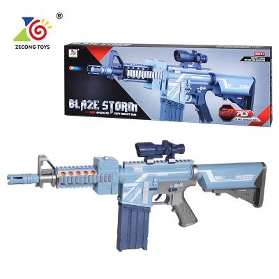 China Battery Operated Soft FLAME STORM Electric Gun Bullet Carryover Boys Gift Shooting Adult Game Air Blaster Soft Bullet Gun for sale