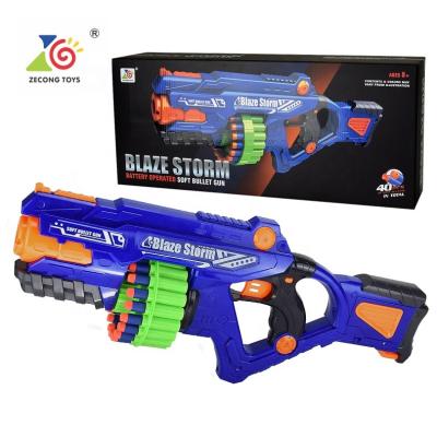 China Electronic Hot Toy Blaze Bullet Carry Electronic Amazon Storm Toy Gun Soft Toys For Boys Motorized Blaster Gun Toy Shotgun for sale