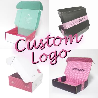 China Handmade Mailer Box Netting Customized Colorful Mailer Boxes With Custom Printed Logo , Durable Clothing Paper Packaging for sale