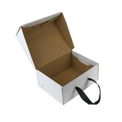 China Recyclable Black Corrugated Shoes Box Custom Corrugated Man Shoes Box Magnetic Luxury Box for sale