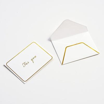 China China Wholesale Color Mail Thank You Card Small Size Companies Blank Custom Greeting Cards With Logo for sale