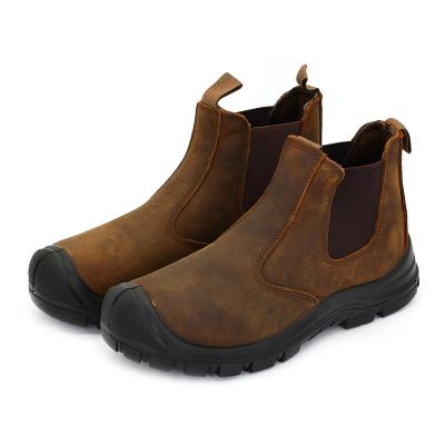 China Durable Steel Toe Using Low Price New Products Good Quality Safety Leather Boots Suede Cow for sale