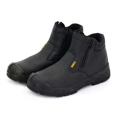 China ESD Steel Indestructible Construction Shoe S3 Steel Toe Cow Leather Safety Work Shoe Protective Boot for sale