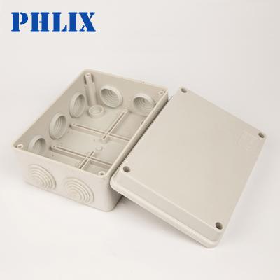 China Protect and connect wires ABS waterproof enclosure junction box plastic outdoor surveillance sealing box to grommets S150 150*110*70mm zu verkaufen