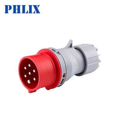 China 6P+E 7Pole IP44 Industrial Waterproof Plug Socket Coupler And 16A Socket Coupler Appliance Inlets for sale