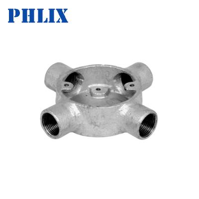 China Steel GALVANIZED STEEL MALLEABLE CONDUIT INTERSECTION BOXES Te koop