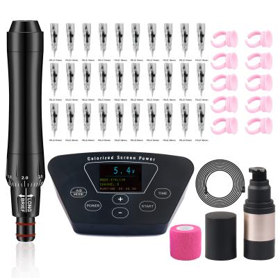 China Permanent Eyebrow Tattoo Machine Set Dragon Pestle II Pen Rotary Tattoo Machine Short for sale