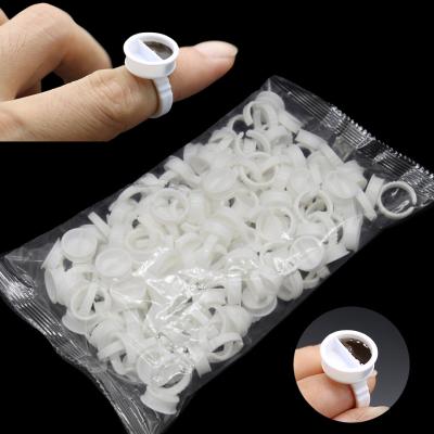 China Plastic Tattoo Ring Cup Microblading Accessory Wholesale Disposable Tattoo Ink Ring Cup Plastic Tattoo Ink Cup With Cap for sale