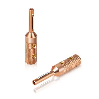 China audio & RASANTEK Visual Banana Connector Plug Pure Copper Terminal 4MM for sale