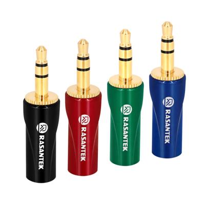 China Audio Stereo Earphone Jack 3.5 Mm Jacks Headset Brass Connector Input And Output for sale