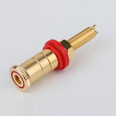 China audio & Speaker Visual Terminal Amplifier Post Banana Jacks Connectors Binding Gold Plated Plug for sale