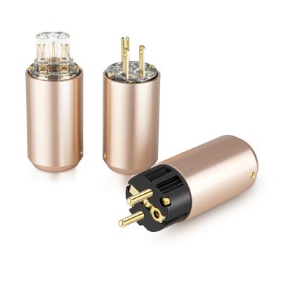 China audio & RASANTEK Video Gold Plated US Power Connector Power Plug + IEC DIY Connector AC Power Cable USA Plug for sale