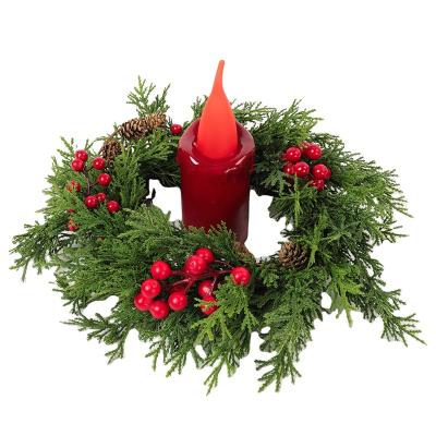 China Hot Selling Christmas Door Simulation Garland Atmosphere Decoration Interior Hanging Creative Indoor Products for sale