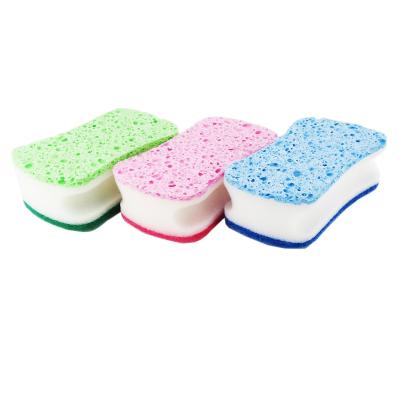 China Best Sustainable Promotion Cellulose Sponge Scouring Pad Cutting Wear Kitchen Sponge For Room Cleaning for sale