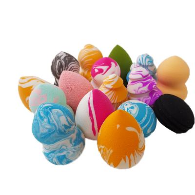 China Eco - Friendly Multi Colored Beauty Sponge Set For Liquid Cream And Powder for sale