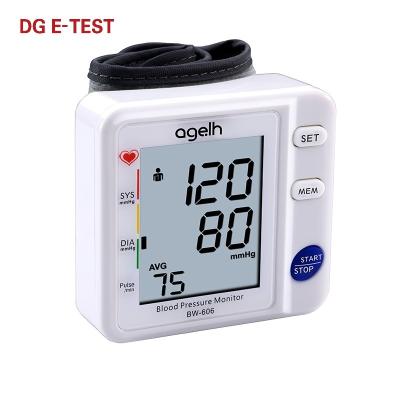 China Daily Checks Wrist Blood Pressure Monitor with Digital LCD Display Screen Sphygmomanometer Home Blood Pressure Monitor for sale