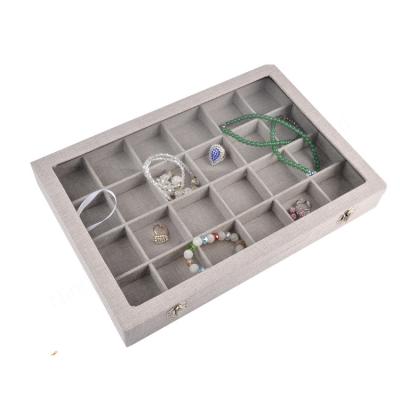 China Hot Selling Wooden Jewelry Display Tray 67835 Wooden Jewelry Display Tray Jewelry Showcase Display for sale